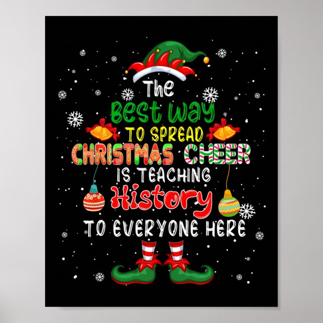 Der beste Weg, Weihnachtsjubeln zu verbreiten, ist Poster (Vorne)