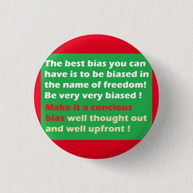 DER BESTE WEG ZUR FREIHEIT BUTTON (Vorderseite)