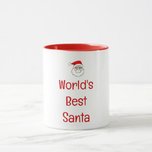 Der beste Weihnachtsmann der Welt in Rot Tasse