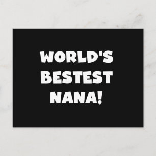 Der Bestest Nana der Welt Schwarzweiss-T-Shirts Postkarte