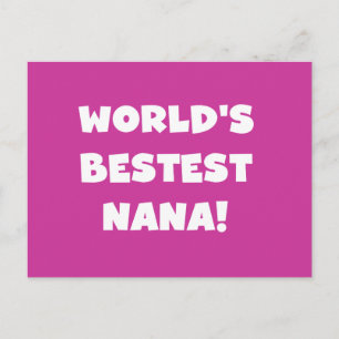 Der Bestest Nana der Welt Schwarzweiss-T-Shirts Postkarte