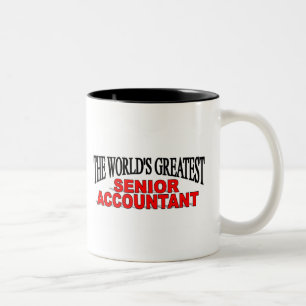 Der bestste ältere Buchhalter der Welt Zweifarbige Tasse