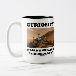 Der bestste Astrobiologist der Neugier-Welt Zweifarbige Tasse