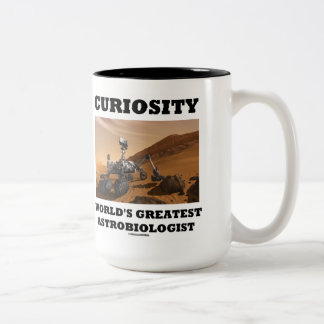 Der bestste Astrobiologist der Neugier-Welt Zweifarbige Tasse