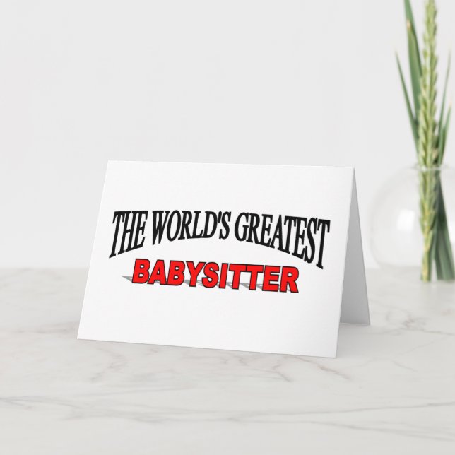 Der bestste Babysitter der Welt Karte (Vorderseite)