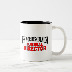 Der bestste Begräbnis- Direktor der Welt Zweifarbige Tasse