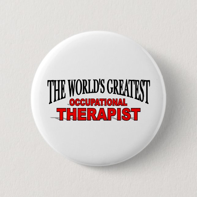 Der bestste berufliche Therapeut der Welt Button (Vorderseite)