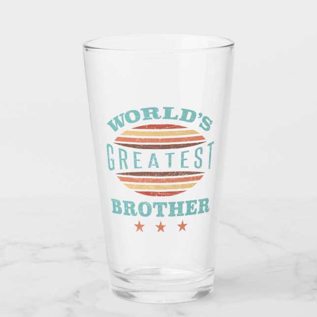 Der Bestste Bruder der Welt Glas (Vorderseite)