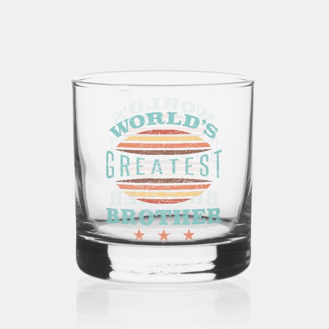 Der Bestste Bruder der Welt Whiskyglas (Vorderseite)
