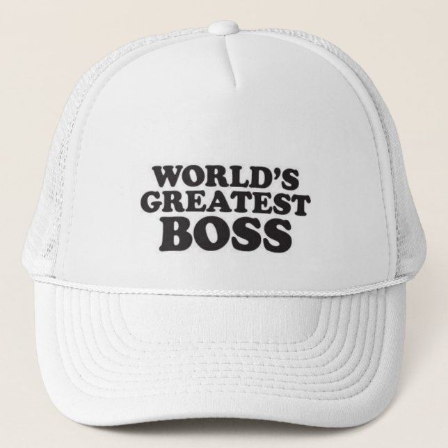 Der bestste Chef der Welt Truckerkappe (Vorderseite)