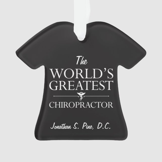 Der bestste Chiropraktor-personalisierter T - Ornament (Vorderseite)