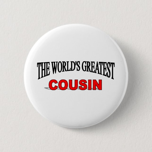 Der bestste Cousin der Welt Button (Vorderseite)