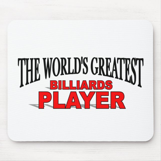 Der bestste das Billards der Welt Spieler Mousepad (Vorne)
