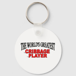 Der bestste das Cribbage der Welt Spieler Schlüsselanhänger