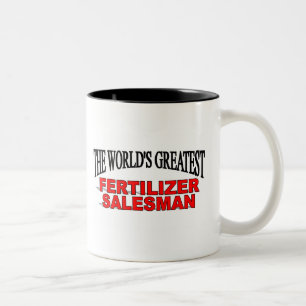 Der bestste das Düngemittel-Verkäufer der Welt Zweifarbige Tasse