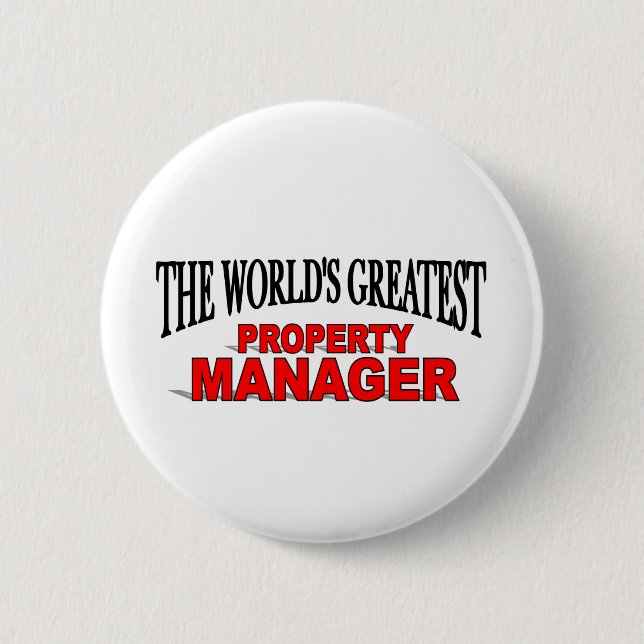 Der bestste das Eigentums-Manager der Welt Button (Vorderseite)
