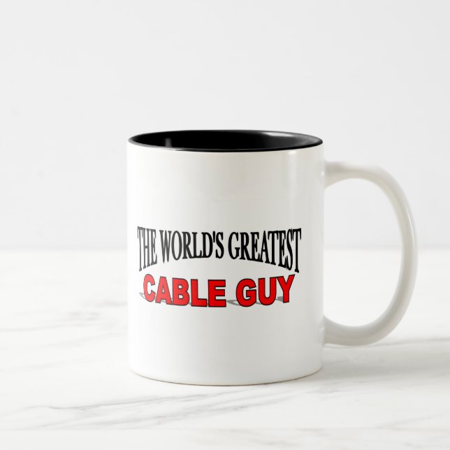 Der bestste das Kabel-Typ der Welt Zweifarbige Tasse (Rechts)