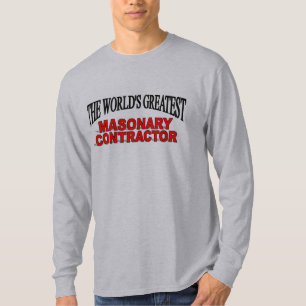 Der bestste das Masonary der Welt Auftragnehmer T-Shirt
