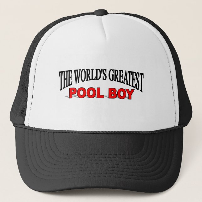 Der bestste das Pool-Junge der Welt Truckerkappe (Vorderseite)