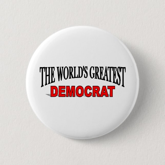 Der bestste Demokrat der Welt Button (Vorderseite)