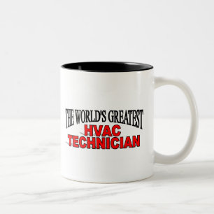 Der bestste der HVAC-Techniker der Welt Zweifarbige Tasse