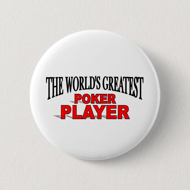 Der bestste der Poker-Spieler der Welt Button (Vorderseite)