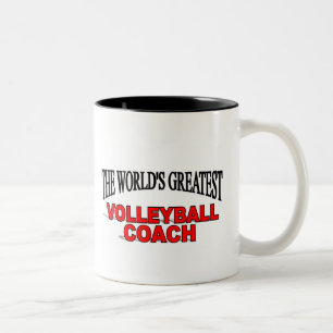 Der bestste der Volleyball-Trainer der Welt Zweifarbige Tasse