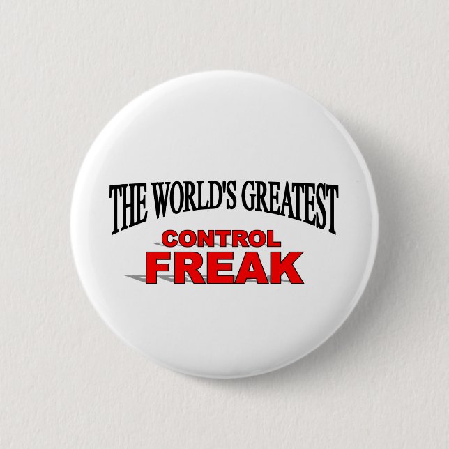 Der bestste die Kontrollen-Freak der Welt Button (Vorderseite)
