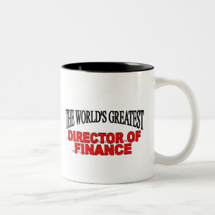 Der bestste Direktor der Welt der Finanzierung Zweifarbige Tasse