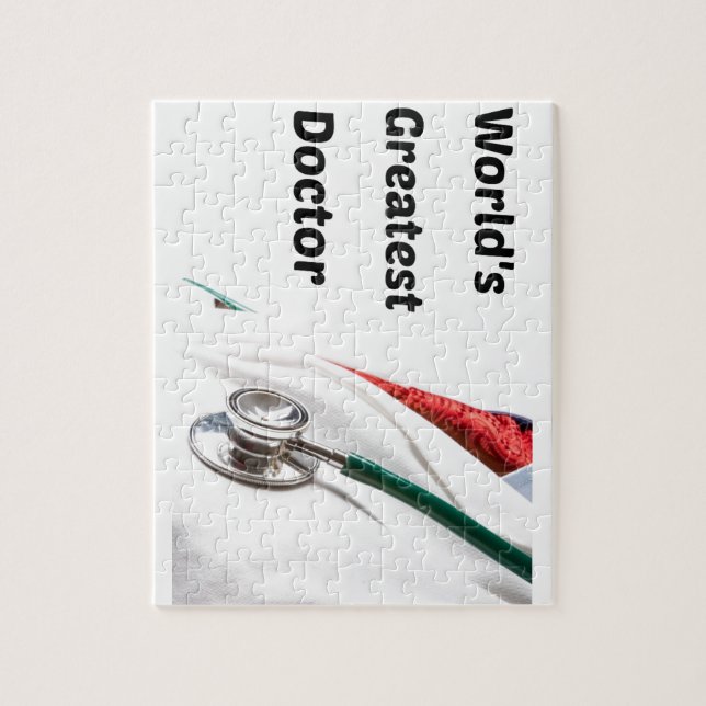 Der bestste Doktor Design der Welt Puzzle (Vertikal)