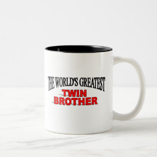 Der bestste Doppelbruder der Welt Zweifarbige Tasse