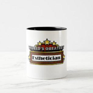 Der bestste Esthetician der Welt Zweifarbige Tasse