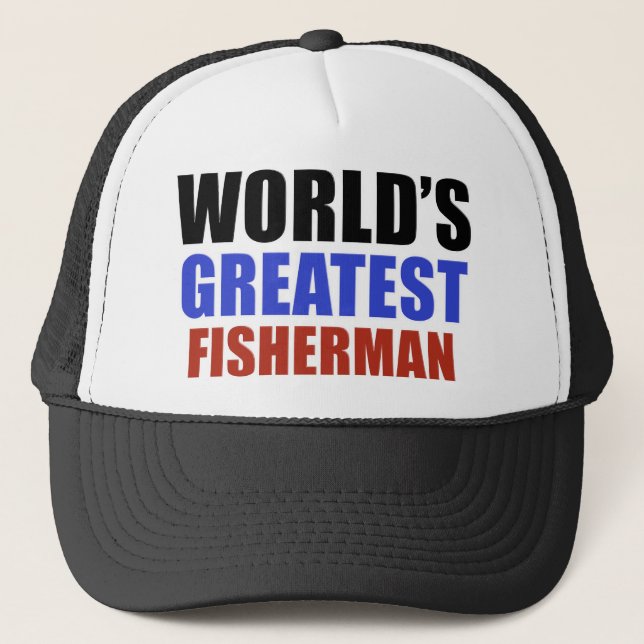 Der bestste FISCHER der Welt Truckerkappe (Vorderseite)