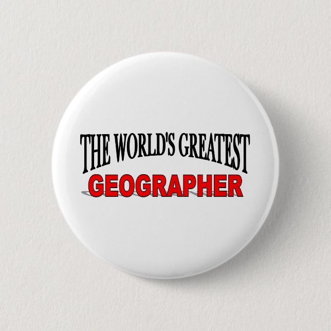 Der bestste Geograph der Welt Button (Vorderseite)