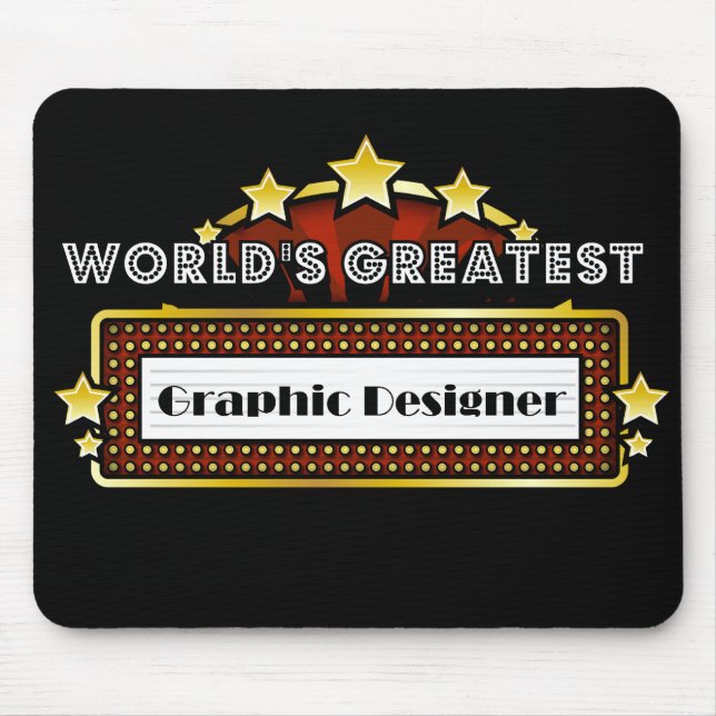 Der bestste Grafikdesigner der Welt Mousepad (Vorne)