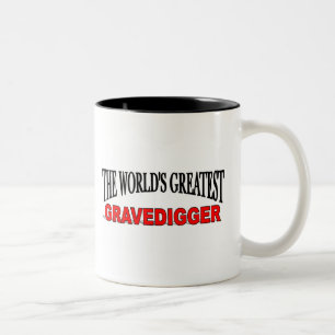 Der bestste Gravedigger der Welt Zweifarbige Tasse