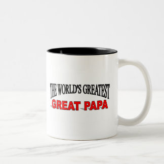 Der bestste große Papa der Welt Zweifarbige Tasse