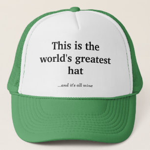 Der bestste Hut der Welt Truckerkappe