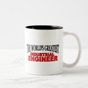 Der bestste industrielle Ingenieur der Welt Zweifarbige Tasse