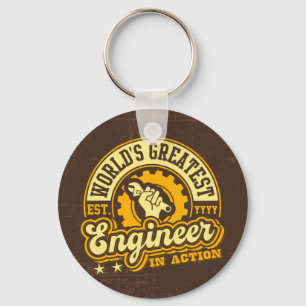 Der bestste Ingenieur der Welt (EST. JAHR Schlüsselanhänger