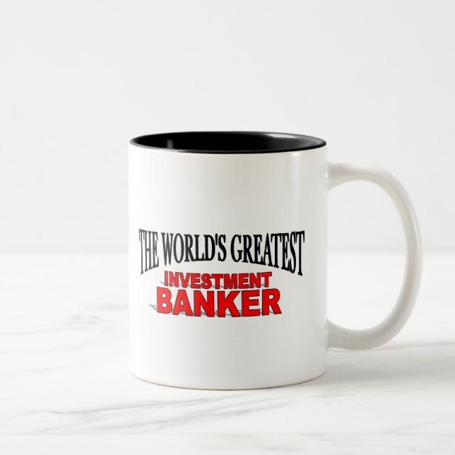 Der bestste Investmentbanker der Welt Zweifarbige Tasse (Rechts)