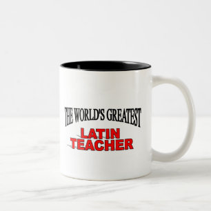 Der bestste lateinische Lehrer der Welt Zweifarbige Tasse