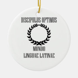 Der bestste lateinische Student der Welt (Mann) Keramikornament