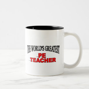 Der bestste Lehrer das PET der Welt Zweifarbige Tasse