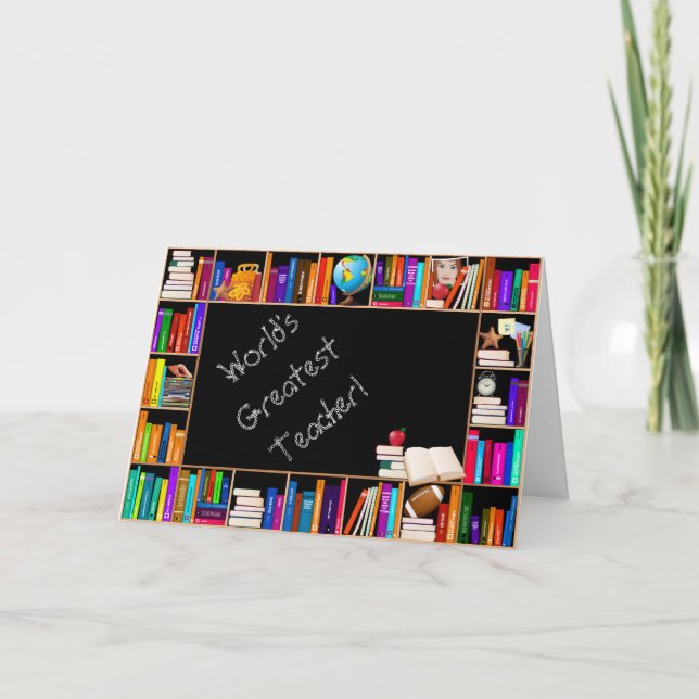 Der bestste Lehrer-Greeing Karte der Welt (Vorderseite)