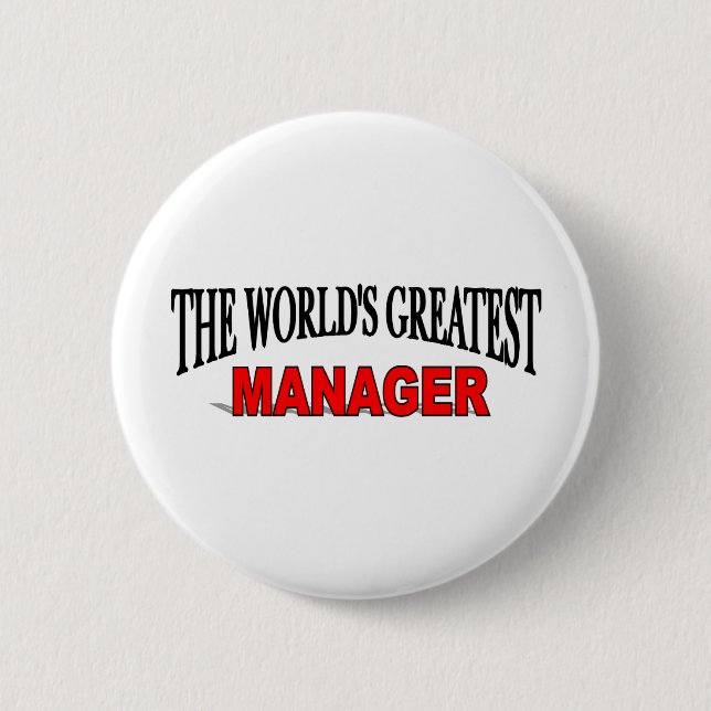 Der bestste Manager der Welt Button (Vorderseite)