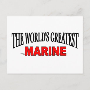 Der bestste Marinesoldat der Welt Postkarte