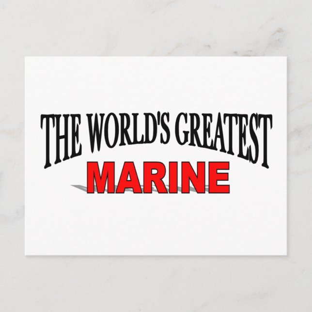 Der bestste Marinesoldat der Welt Postkarte (Vorderseite)