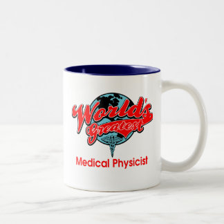 Der bestste medizinische Physiker der Welt Zweifarbige Tasse