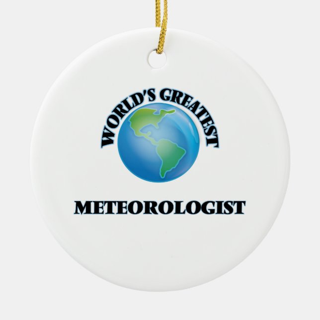 Der bestste Meteorologe der Welt Keramikornament (Vorne)